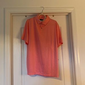 Men’s large pink golf polo